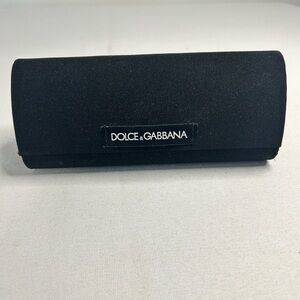 Dolce & Gabbana black sunglasses case New semi hard shell 6.75”w 2.75”d 2.25”h
